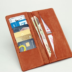 Die große Welle Brieftasche, Geschenk für Männer, einzigartige Brieftasche, Leder Brieftasche, interessante Brieftasche, bifold Brieftasche, bunte Brieftasche, coole Brieftasche