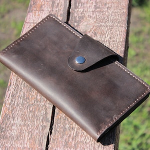 Hombres Cartera larga de cuero delgado, Cartera de cuero de hombre personalizada, Cartera de cuero larga para hombre, Cartera larga para hombre, billetera larga larga, billetera larga, Cartera de hombres