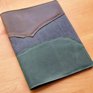 Leather notebook cover | Leather book cover | Leather bible cover | A5 notebook cover | Personalized gift