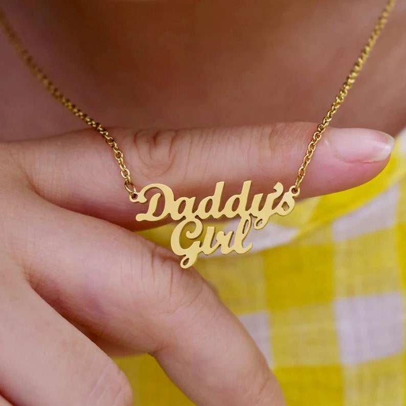 Daddys Girl Necklace, Father to Daughter Gift, Daughter Jewelry 