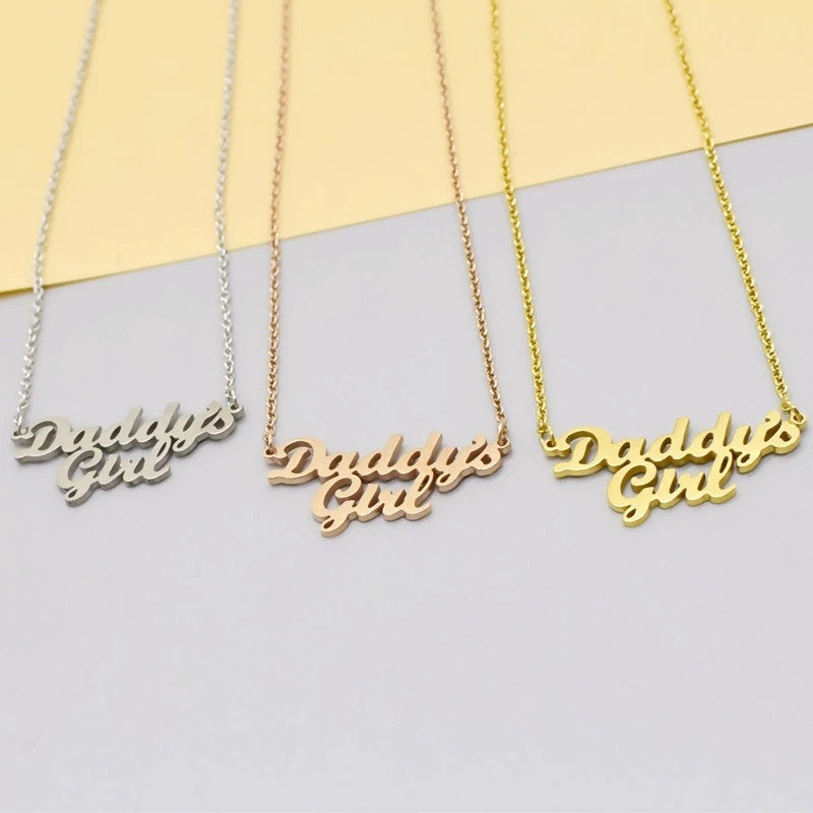 Daddys Girl Necklace Father to Daughter Gift Daughter Etsy