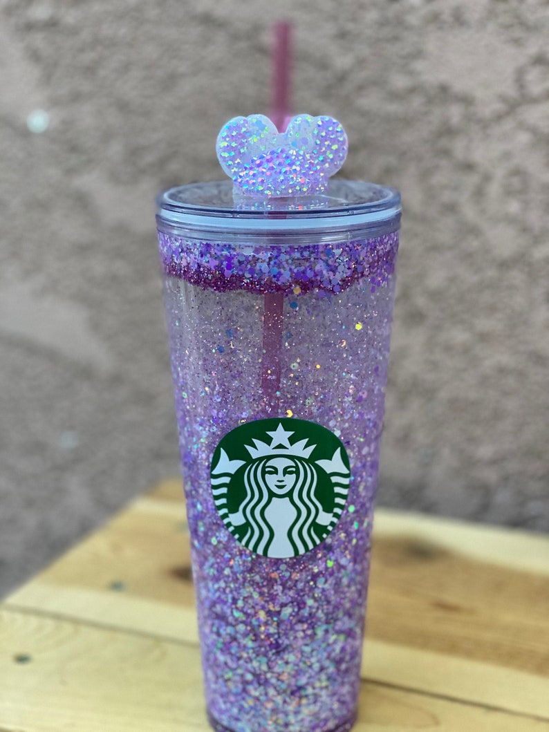 Starbucks Purple Mermaid Floating Glitter Tumbler Etsy
