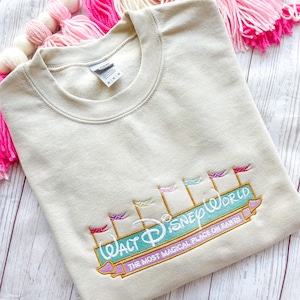 WDW Embroidered Crewneck Sweatshirt - Sand