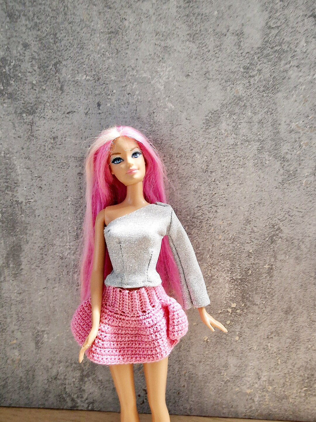 Glittering Blouse and Skirt for Barbie, Clothes for Barbie, Outfit for ...