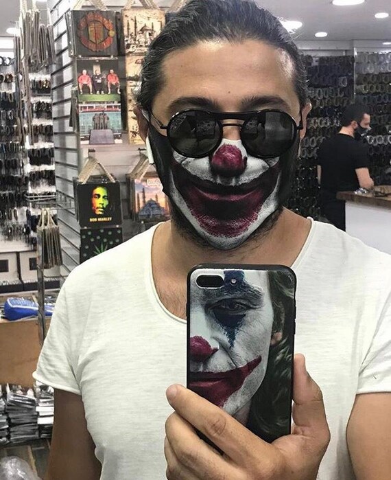 Joker Joaquin Phoenix Face Mask Filterbatman - Etsy