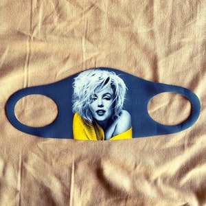 Marilyn Monroe Face Mask with filter , Movie Washable and Reusable 100% cotton face mask, Designer print Fashion mask