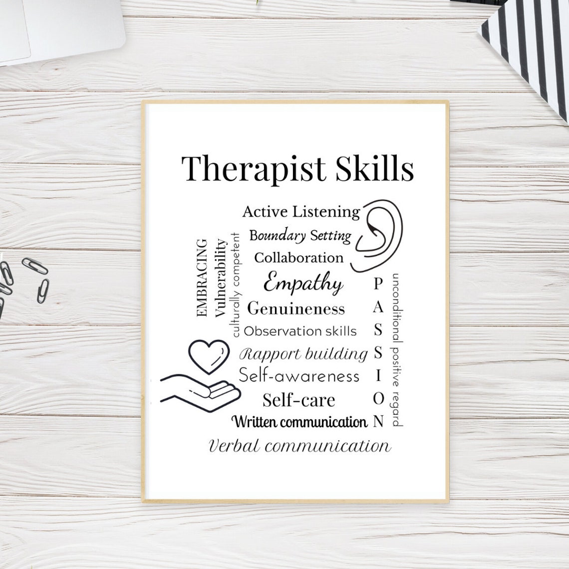 Therapist Office Decor Therapist Wall Art School Therapist Etsy