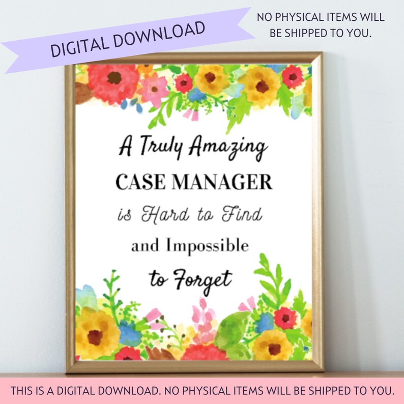 Case Manager Gift Social Worker Design Case Manager Etsy
