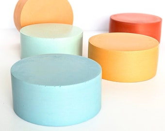11 x 5 cm ZYLINDER Beton Display | 35 Farben | Beauty Shooting Block Kunst Skulptur Objekt | Beton Photo Prop | Schmuck Produktständer