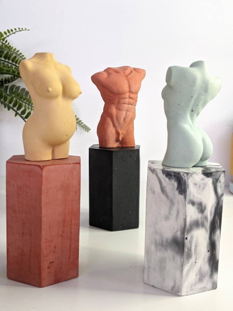 ヴィーナス コンクリートボディ像 8 cm | 35色 | 裸の女性像像