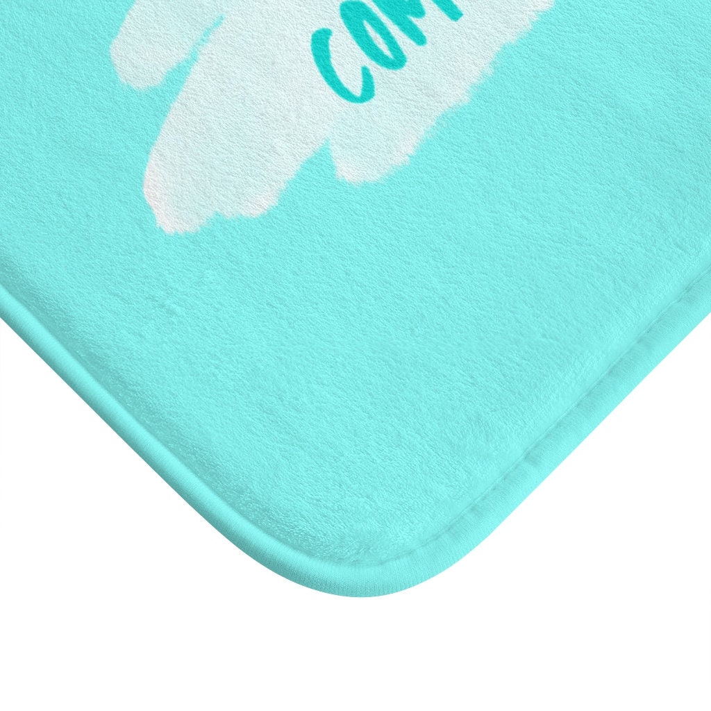 Alfombra de baño turquesa Mi zona de confort accesorios de | Etsy