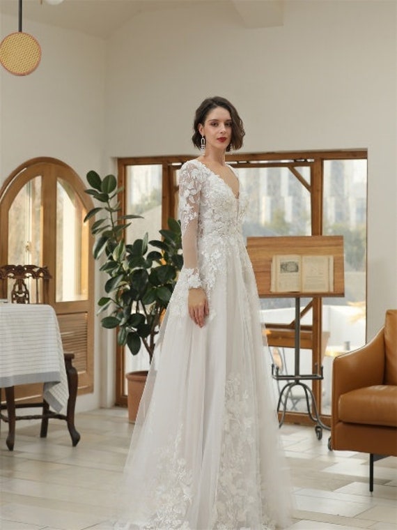 adrianna papell long sleeve beaded dress Adrianna Papell Long Sleeve Beaded Gown – Peachy Flamingo Ltd main image 1