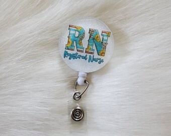 Nurse badge reel, western badge reel, RN badge reel, badge holder nurse, Nurse gift, badge reels, gift for nurse, RN gift