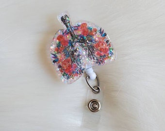 Respiratory therapist badge reel, RT badge reel, lung badge reel, respiratory therpist gift, pulmonary doctor gift, RT gift, badge reels