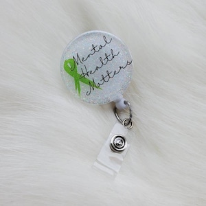 Therapist badge reel, mental health badge reel, therapist gift, social worker badge reel, counselor badge reel, custom badge reel