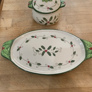 Cardinal soup tureens with under platters by Tara