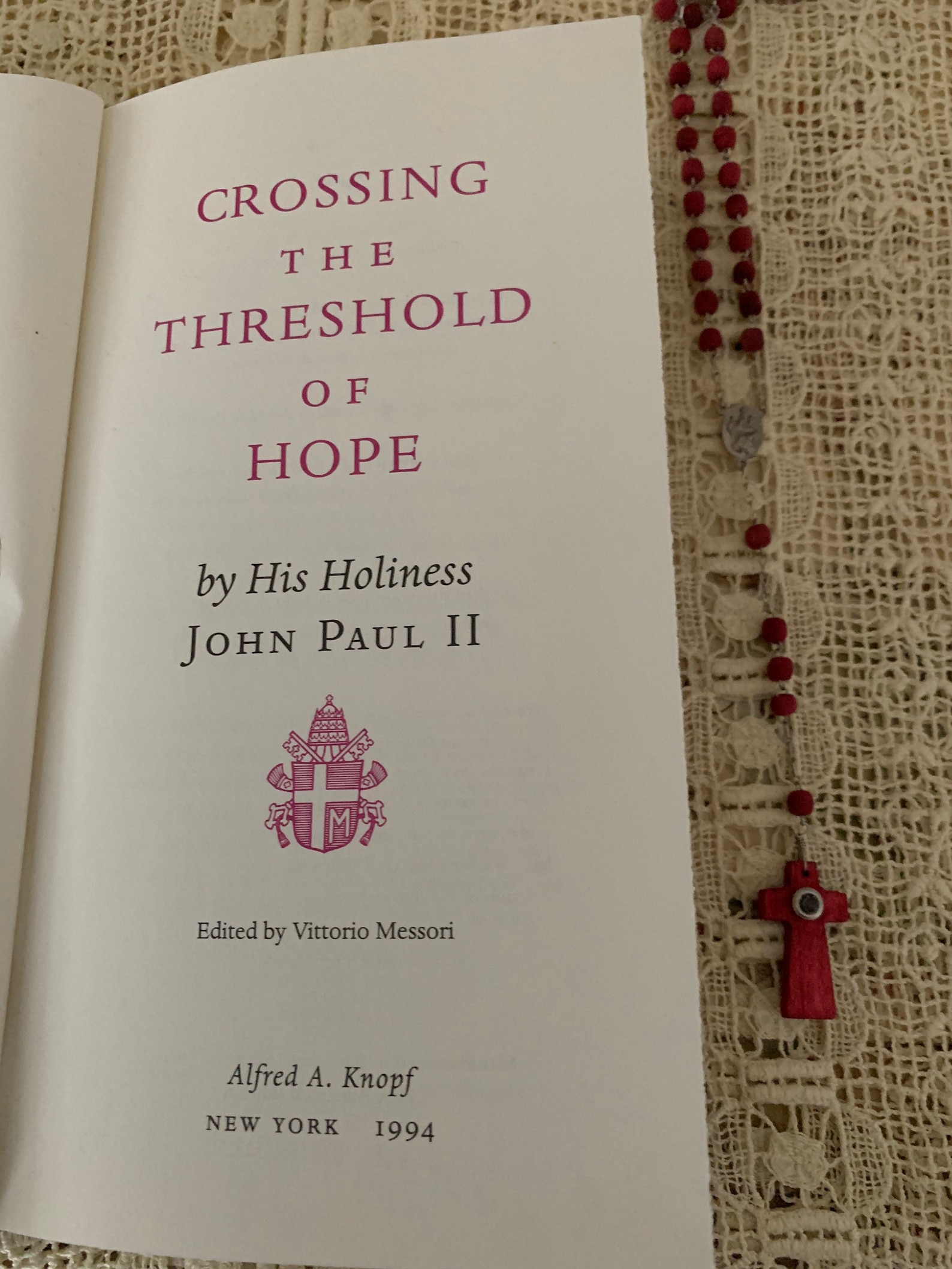 First Edition of Crossing the Threshold of Hope by His - Etsy
