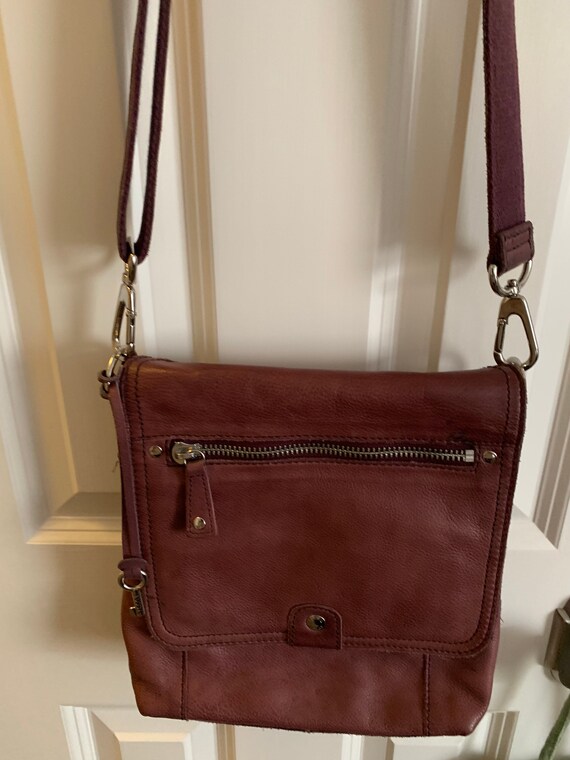 Fossil Vintage Leather Messenger Bag