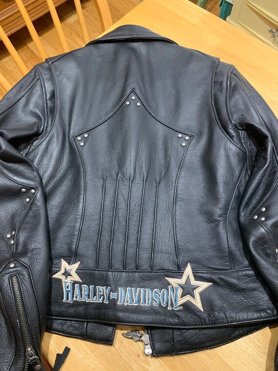 Vintage Leather Harley Davidson Ladies Jacket - image 9