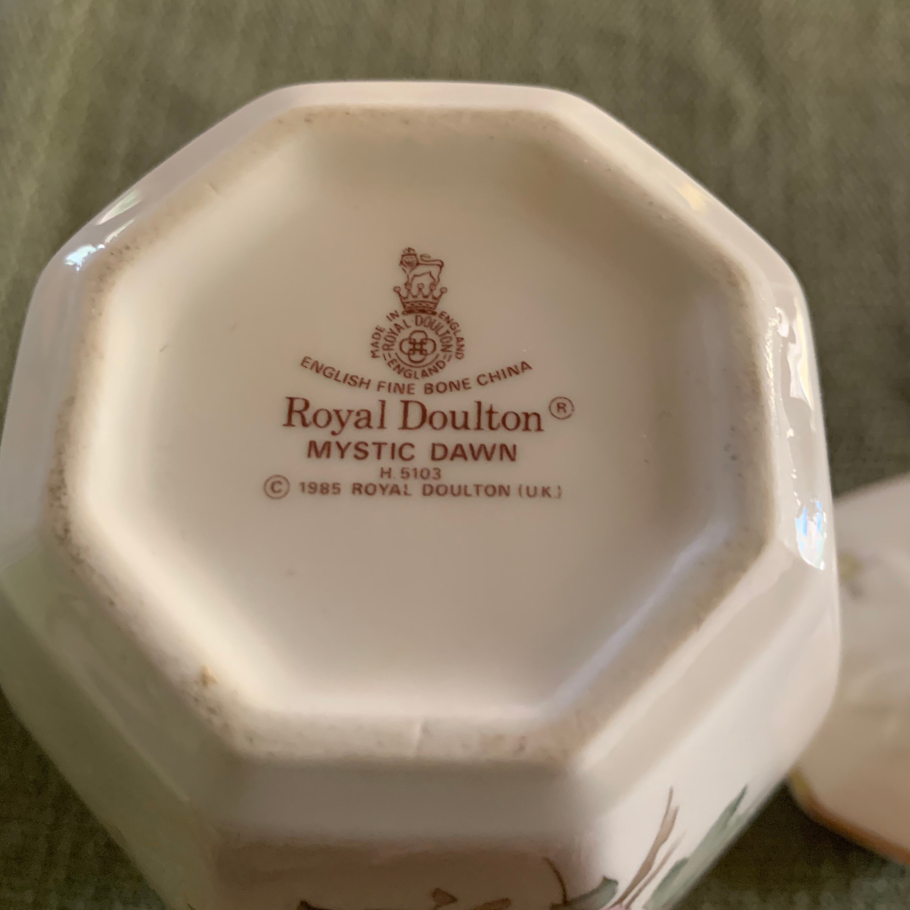 1985 Royal Doulton Ginger Jar Mystic Dawn Pattern Made in England Etsy