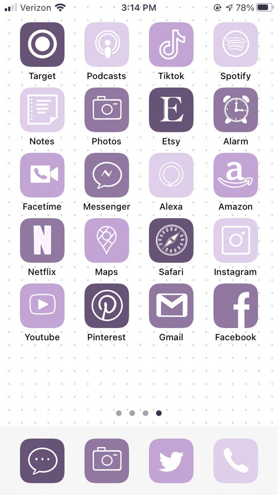 Purple Spring Bloom 75 Icons Aesthetic Iphone Ios14 App Etsy Purple Spring Bloom 75 Icons Aesthetic Iphone Ios14 App Etsy