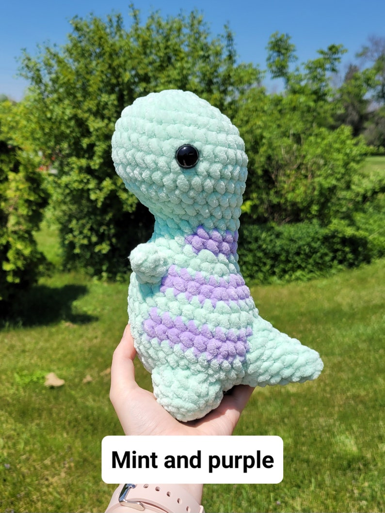 Crochet Dinosaur Stuffed Animal Plush Etsy