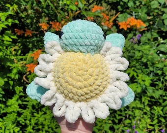 Crochet Daisy Turtle Plush