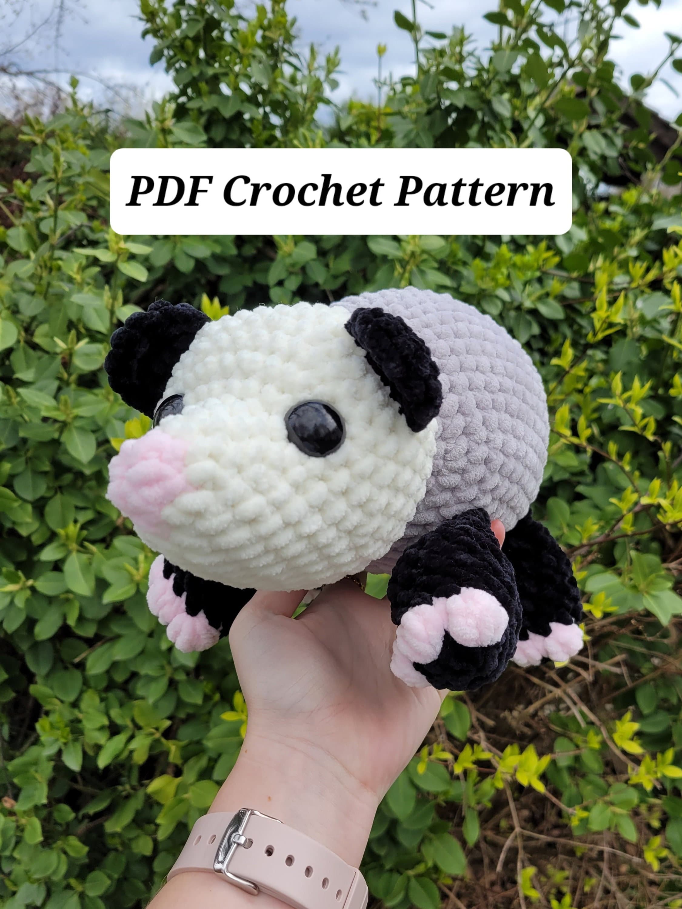 39 Opossum Crochet Patterns for Cute, Quirky Amigurumi Projects 26 Pattern Only Laying Opossum Crochet