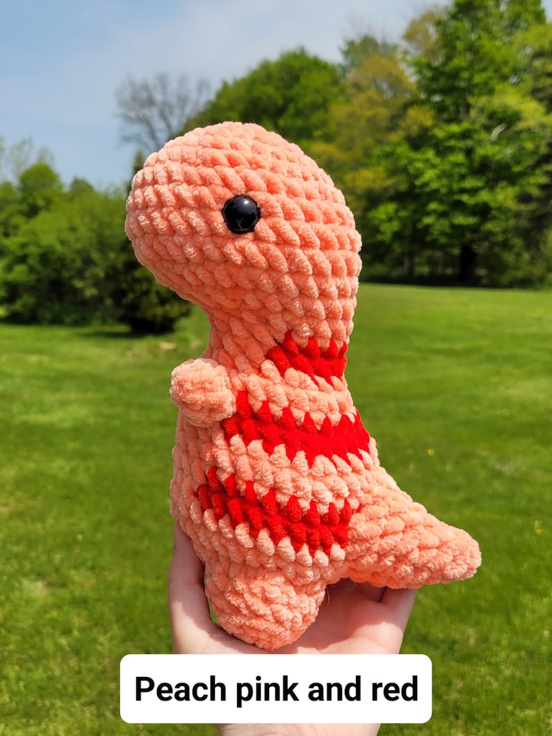 Crochet Dinosaur Stuffed Animal Plush Etsy