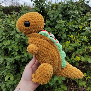 Crochet Taco T-rex Dinosaur Plush Stuffed Animal image 3