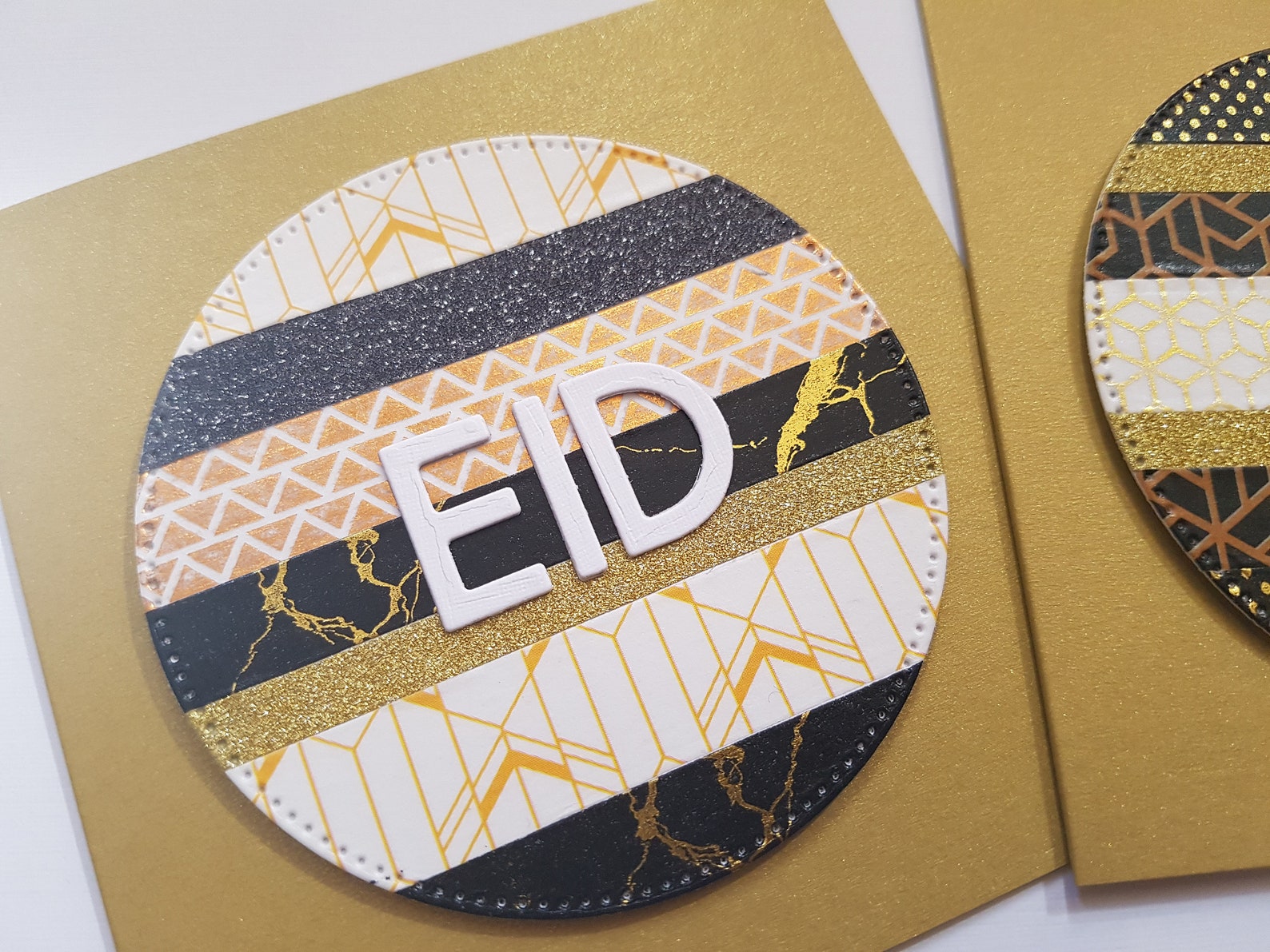Unique Handmade Eid Cardseid Mubarakgreeting Etsy
