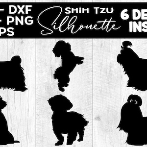 Shih Tzu Dog Silhouette Shih Tzu Dog SVG