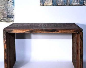 Japanese Antique Wooden Low Table – Handcrafted Joinery Tea Room Desk WO404