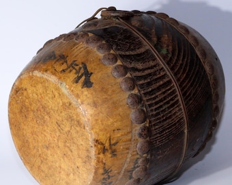 アンティーク 日本製 鼓 太鼓 能楽堂 1800 年代 手工芸楽器 - Etsy 日本
