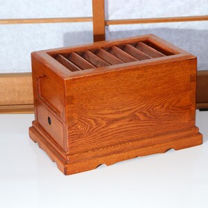 Japanese Vintage Saisen-bako Offering Box, Traditional Woodcraft, Shrine Temple Altar Decor, Wabi Sabi Ornament / Asian Art WO570