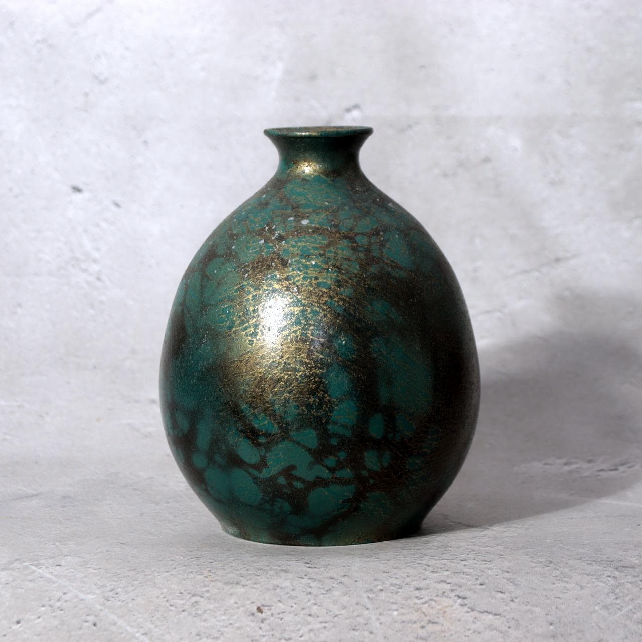 Japanese Vase Gold Green - Etsy