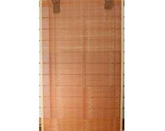 Persiana enrollable japonesa vintage de bambú Sudare, revestimiento tradicional para ventanas, decoración del hogar Wabi Sabi, interior zen / arte asiático VG421
