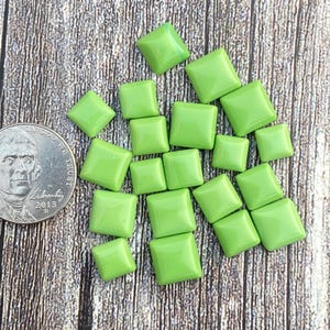 Cts 47.55 Green Rosarita Tray | 20 piece |Cabochon | Gemstone | Cab | Polished Stone