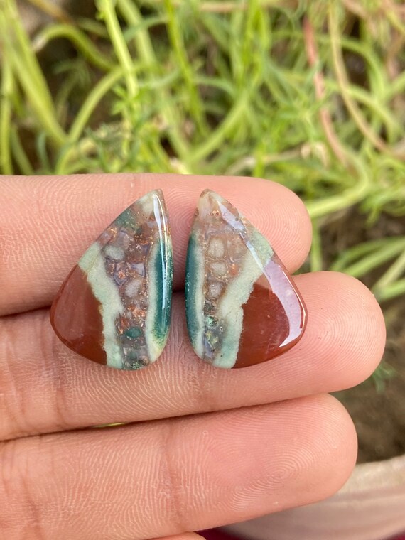 Semi-Precious Loose Gemstone Natural NEW BLOOD STONE Cabochon Smooth Pear /& Fancy of New Blood Stone For Jewelry Making