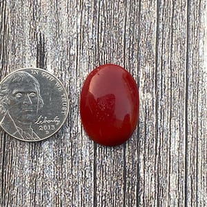 Cts 13.55 Red Rosarita | { PZ=464} |Cabochon | Gemstone | Cab | Polished Stone