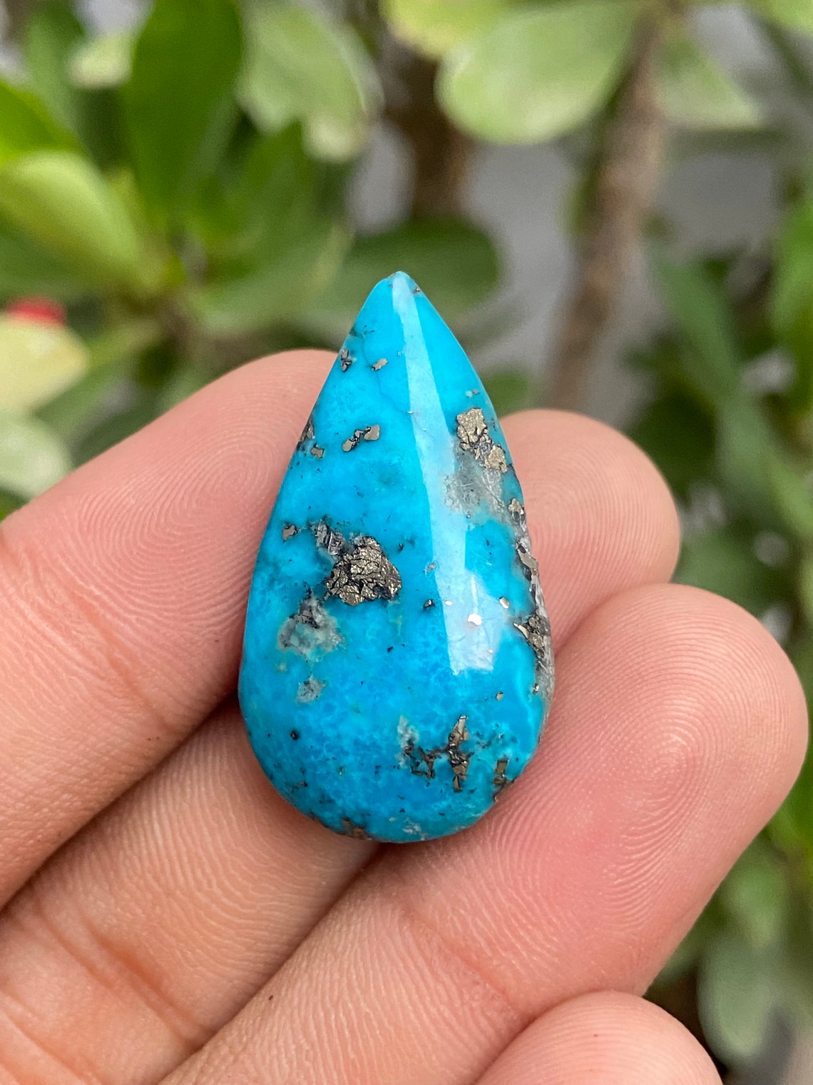 Natural High grade Morenci Turquoise Cabochon Morenci Etsy