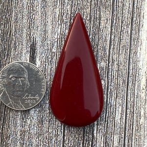 Cts 39.40 Red Rosarita | { PZ=467} |Cabochon | Gemstone | Cab | Polished Stone