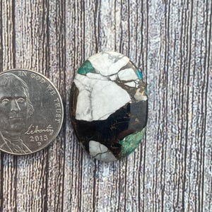 Cts 16.55 Chrysocolla Howlite Shungite Mohave | {PZ-658} |Cabochon | Gemstone | Cab | Polished Stone