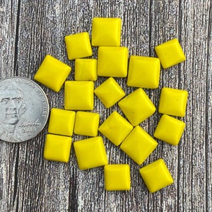 Cts 50.00 Yellow Rosarita Tray | 20 piece |Cabochon | Gemstone | Cab | Polished Stone