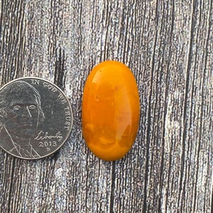 Cts 16.50 Orange Rosarita | { PZ=475 } |Cabochon | Gemstone | Cab | Polished Stone