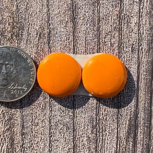 New Orange Rosarita pair |Cabochon | Gemstone | Cab | Polished Stone