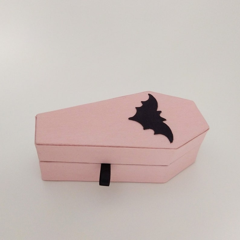 Pastel Goth Jewelry Box Coffin Ring Box Pink Coffin Box Etsy