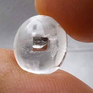 Pyrite Included Quartz, High Domed Oval Cabochon, 9.47cts, 12.7mm X 11.35mm