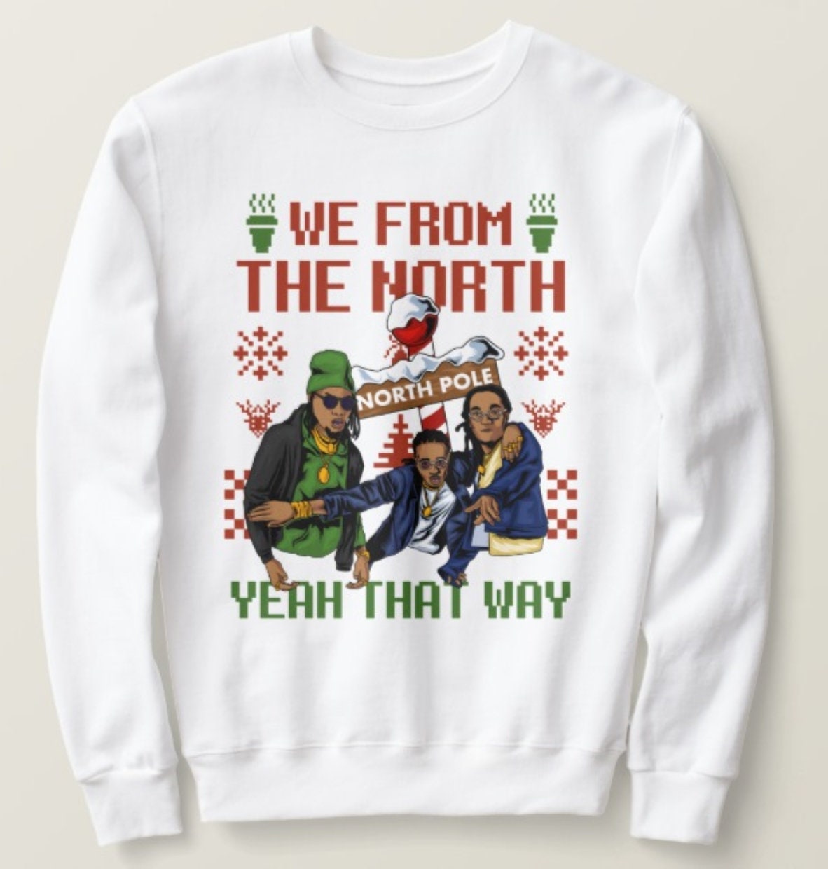Migos Christmas Sweater - Etsy