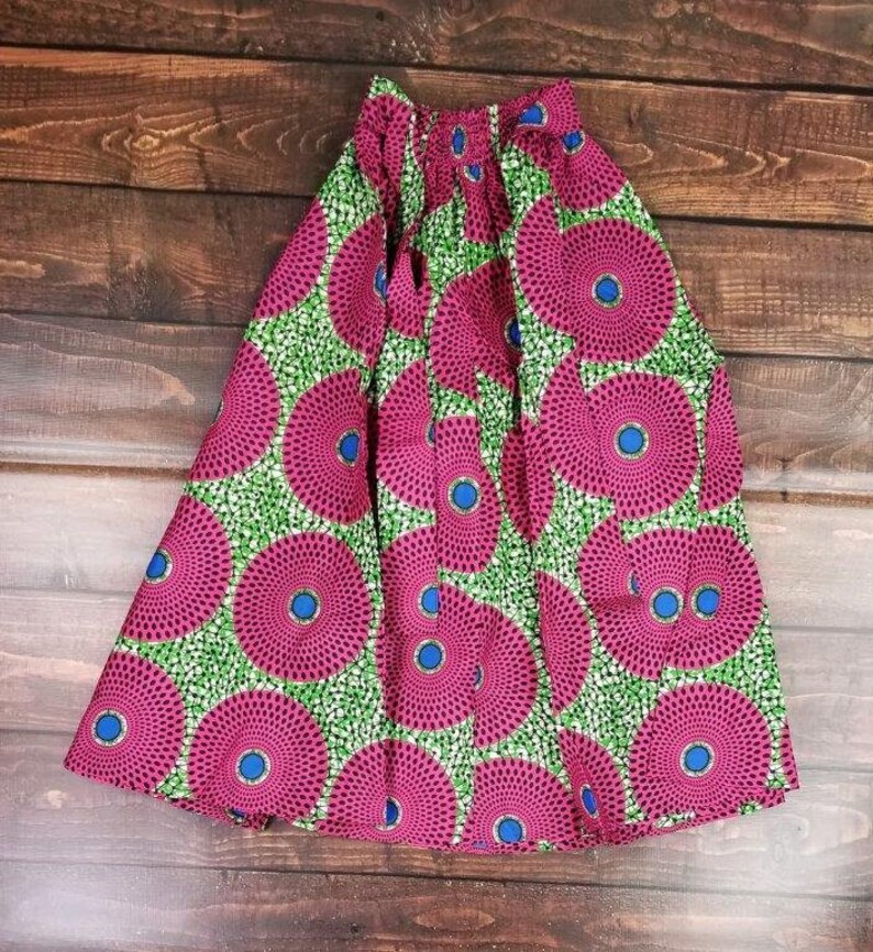 African Print Maxi Skirt
